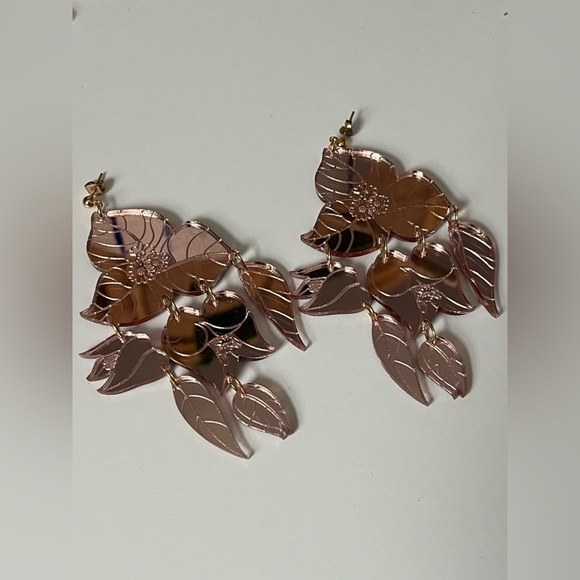 Unique Australian Made Bougainvillea Statement Earrings Floral Earrings - Picture 4 of 5